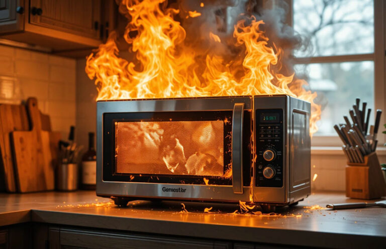 Microwave Caught on Fire with Nothing in it