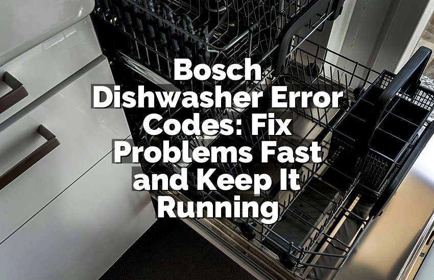 Bosch Dishwasher Error Codes: Fix Problems Fast and Keep It Running