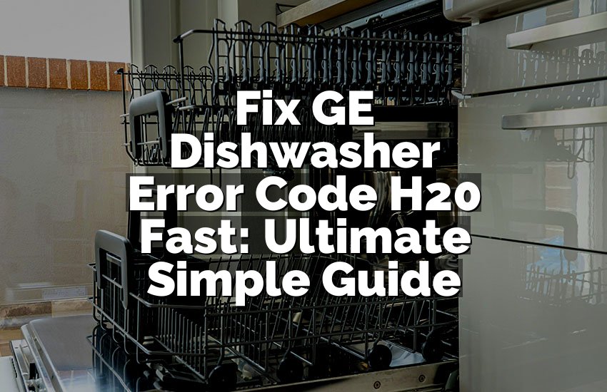Fix GE Dishwasher Error Code H20 Fast: Ultimate Simple Guide