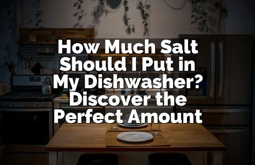 How Much Salt Should I Put in My Dishwasher? Discover the Perfect Amount