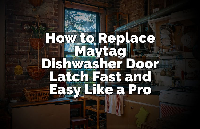 How to Replace Maytag Dishwasher Door Latch Fast and Easy Like a Pro