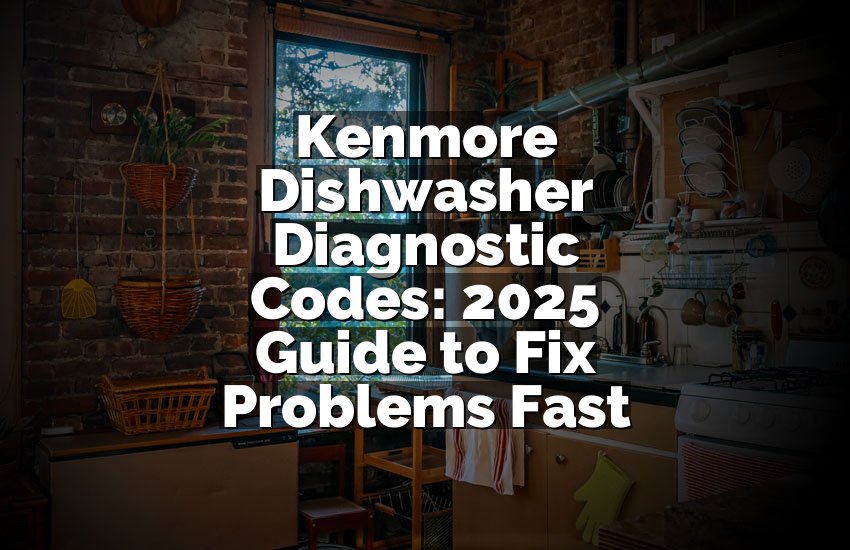 Kenmore Dishwasher Diagnostic Codes: 2025 Guide to Fix Problems Fast