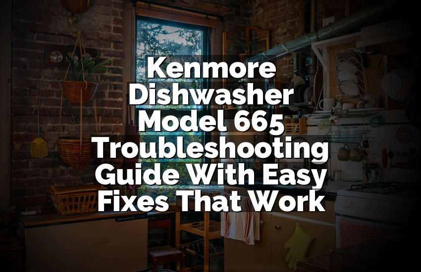 Kenmore Dishwasher Model 665 Troubleshooting Guide With Easy Fixes That Work