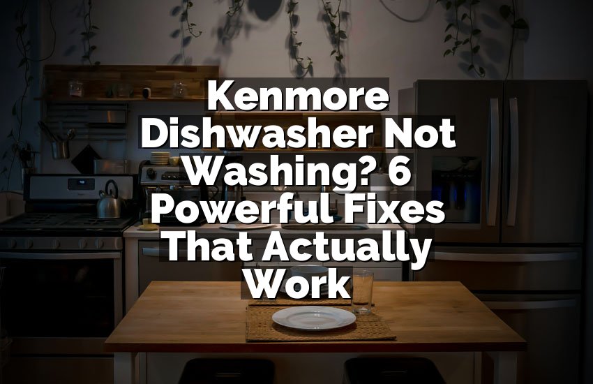 Kenmore Dishwasher Not Washing? 6 Powerful Fixes That Actually Work