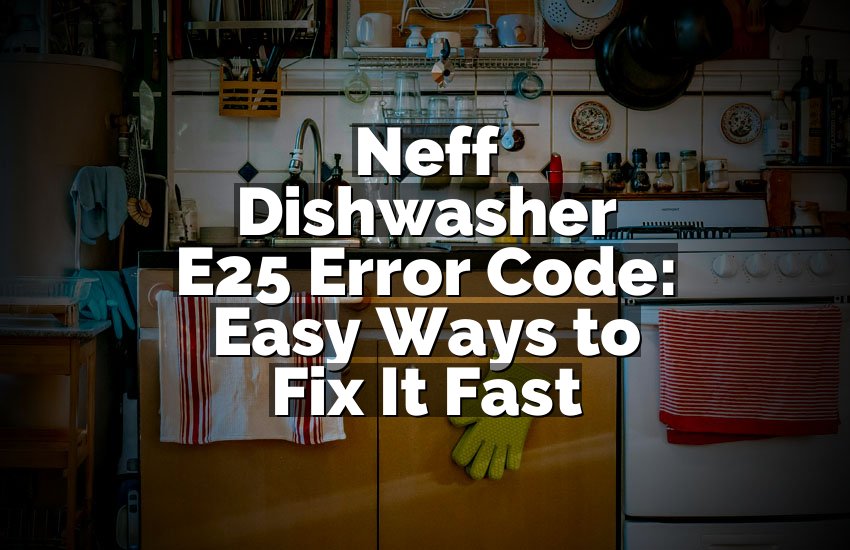Neff Dishwasher E25 Error Code: Easy Ways to Fix It Fast