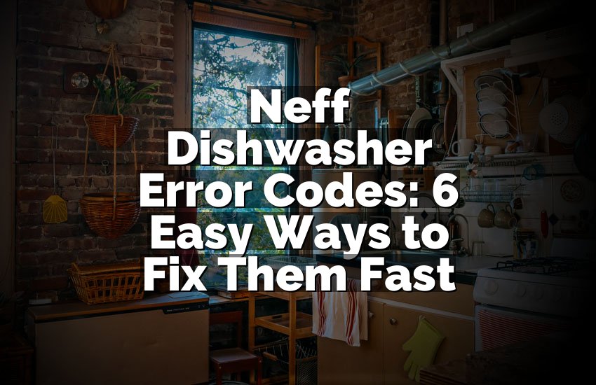 Neff Dishwasher Error Codes: 6 Easy Ways to Fix Them Fast