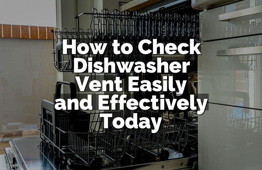 How to Check Dishwasher Vent Easily and Effectively Today
