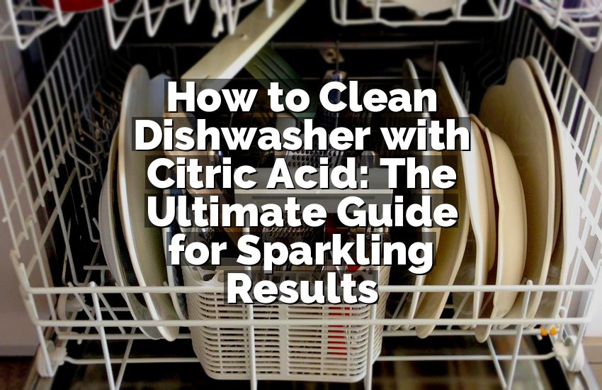 How to Clean Dishwasher with Citric Acid: The Ultimate Guide for Sparkling Results