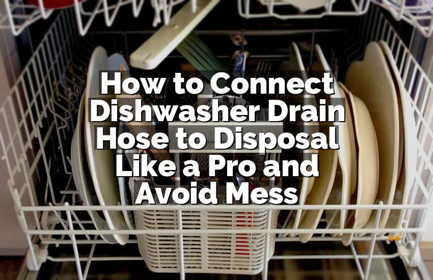 How to Connect Dishwasher Drain Hose to Disposal Like a Pro and Avoid Mess