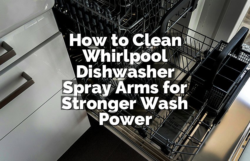 How to Clean Whirlpool Dishwasher Spray Arms for Stronger Wash Power