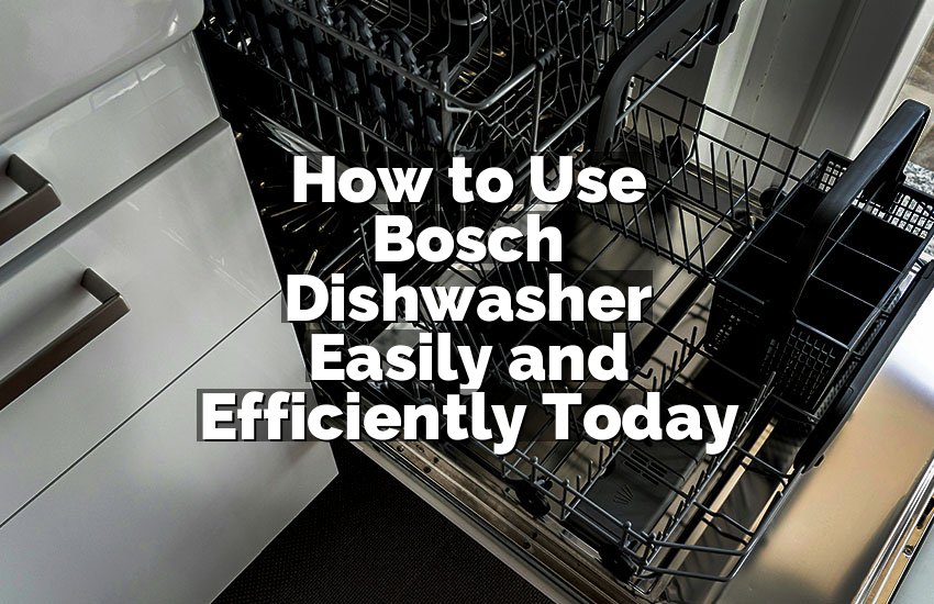 How to Use Bosch Dishwasher Easily and Efficiently Today