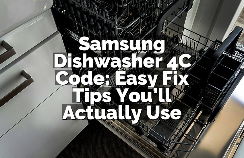 Samsung Dishwasher 4C Code: Easy Fix Tips You’ll Actually Use