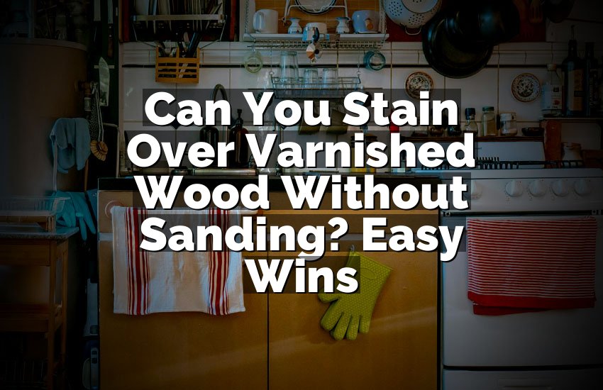 Can You Stain Over Varnished Wood Without Sanding? Easy Wins