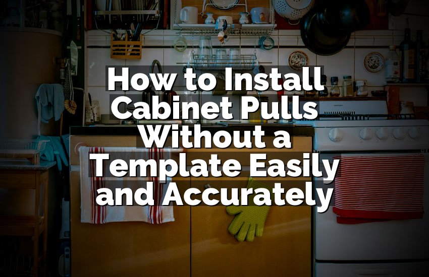 How to Install Cabinet Pulls Without a Template Easily and Accurately