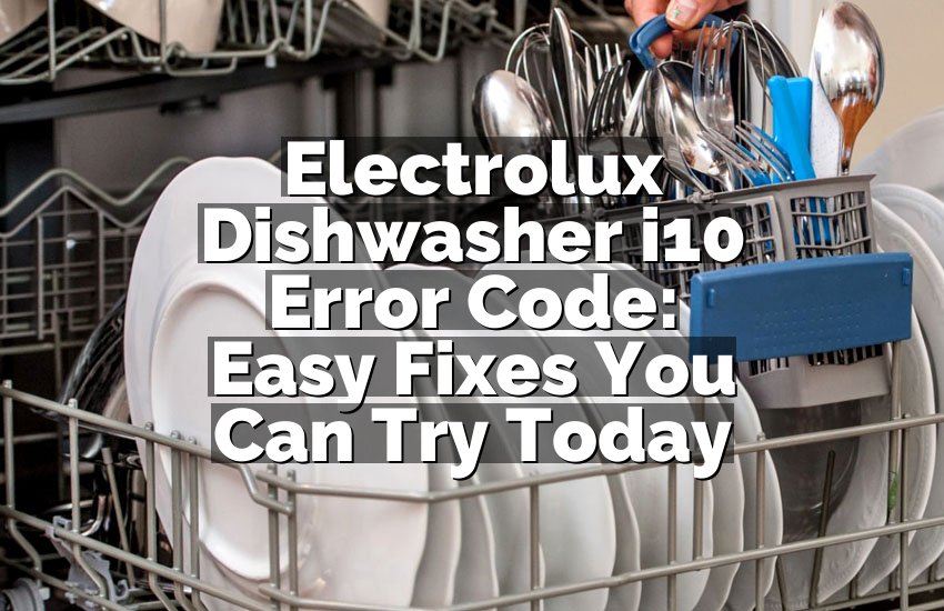 Electrolux Dishwasher i10 Error Code: Easy Fixes You Can Try Today