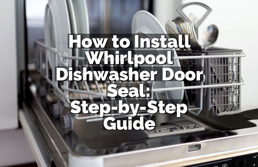 How to Install Whirlpool Dishwasher Door Seal: Step-by-Step Guide