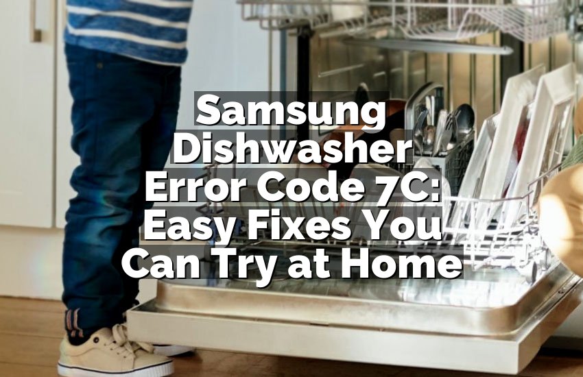 Samsung Dishwasher Error Code 7C: Easy Fixes You Can Try at Home