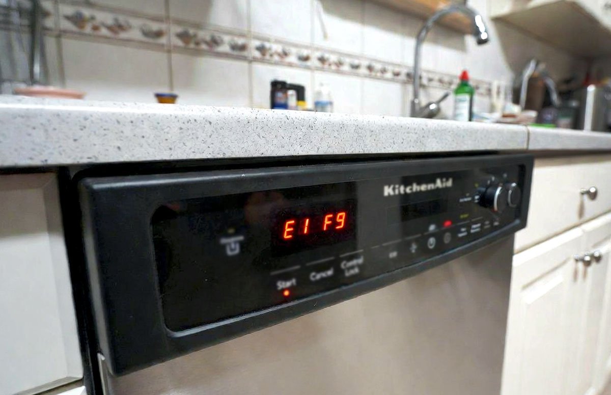 KitchenAid Dishwasher Error Code E1 F9
