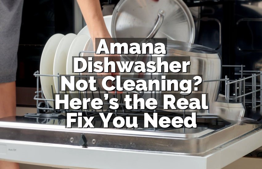 Amana Dishwasher Not Cleaning? Here’s the Real Fix You Need