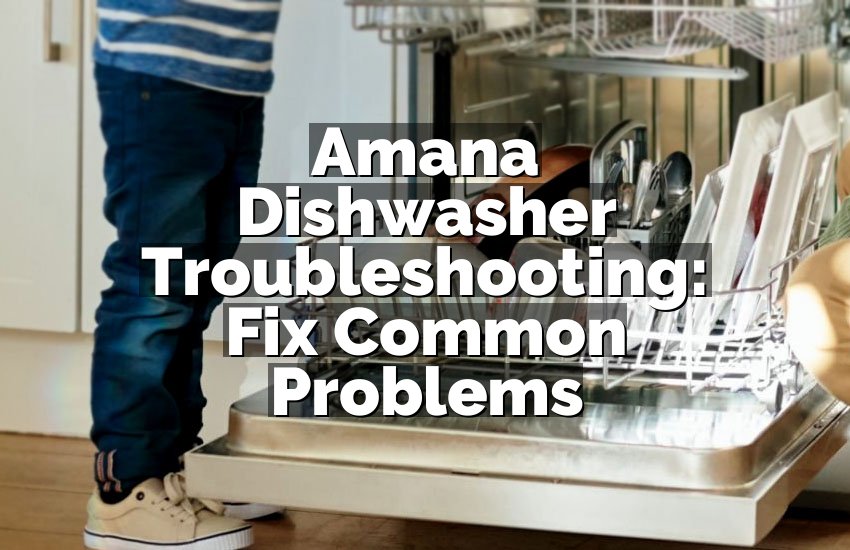 Amana Dishwasher Troubleshooting: Fix Common Problems