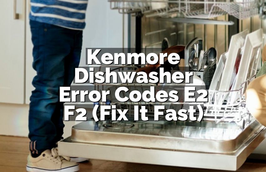 Kenmore Dishwasher Error Codes E2 F2 (Fix It Fast)