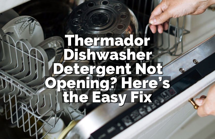 Thermador Dishwasher Detergent Not Opening? Here’s the Easy Fix
