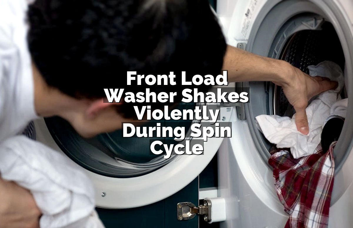 Front Load Washer Shakes Violently During Spin Cycle