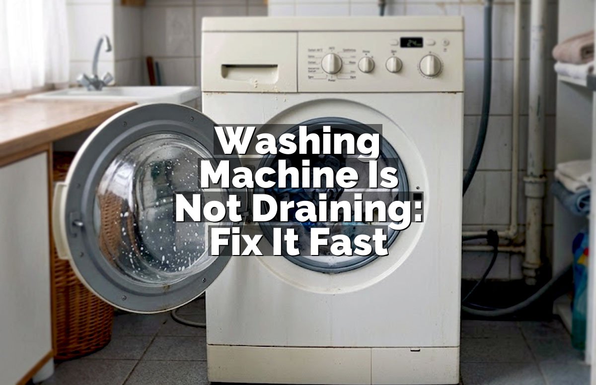 Washing Machine Is Not Draining: Fix It Fast