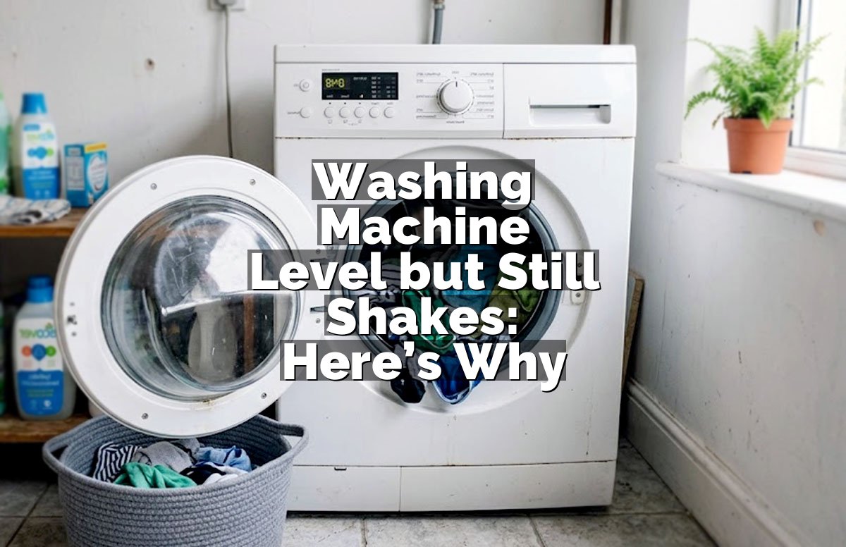 Washing Machine Level but Still Shakes: Here’s Why