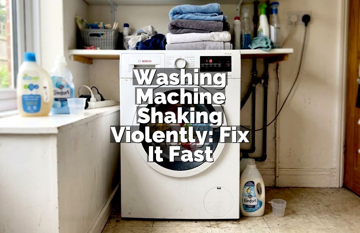 Washing Machine Shaking Violently: Fix It Fast