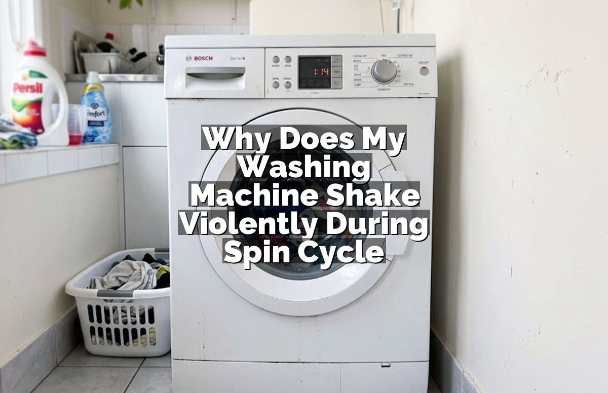 Why Does My Washing Machine Shake Violently During Spin Cycle