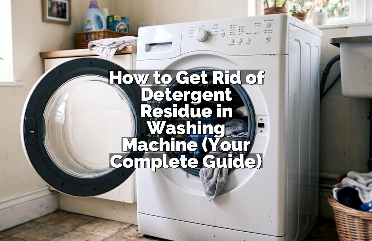 How to Get Rid of Detergent Residue in Washing Machine (Your Complete Guide)