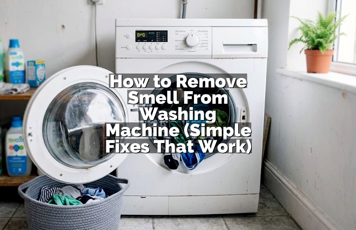 How to Remove Smell From Washing Machine (Simple Fixes That Work)