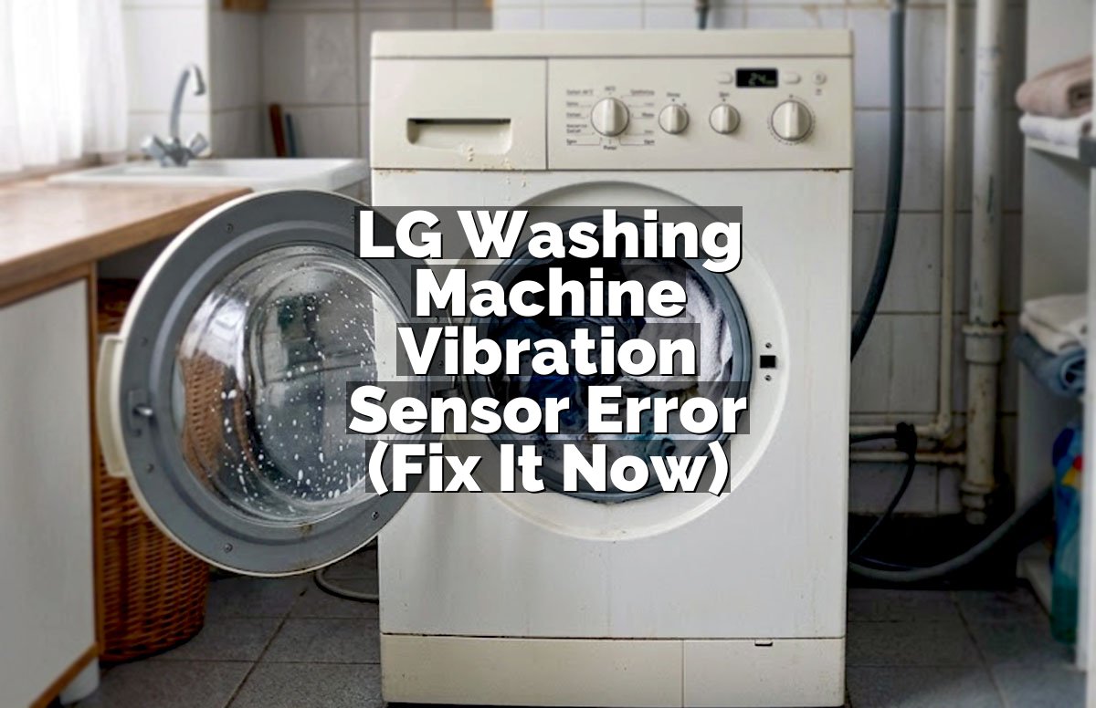 LG Washing Machine Vibration Sensor Error (Fix It Now)