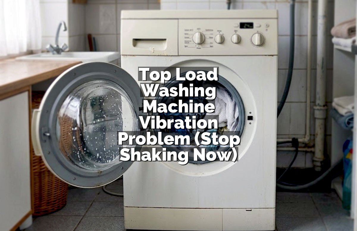 Top Load Washing Machine Vibration Problem (Stop Shaking Now)