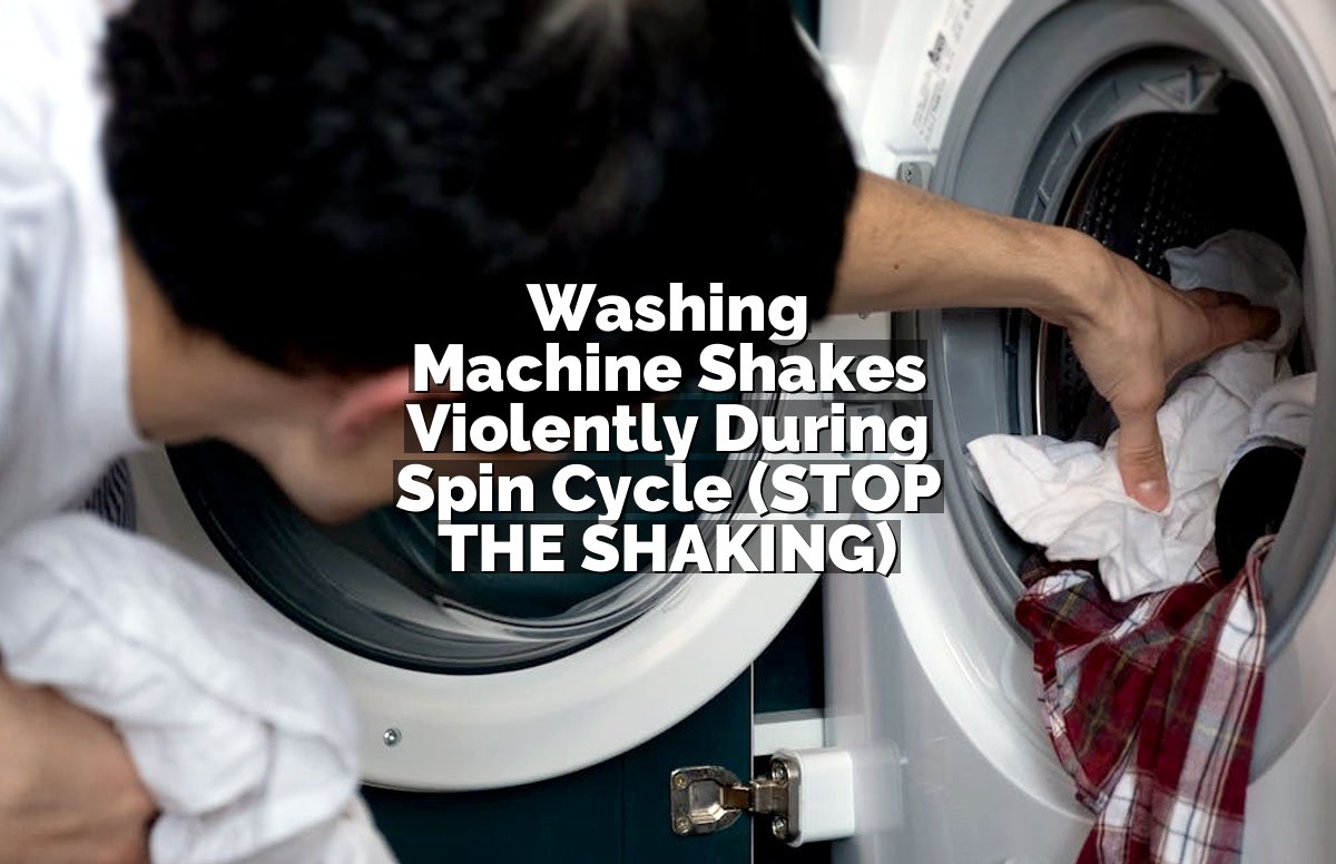 Washing Machine Shakes Violently During Spin Cycle (STOP THE SHAKING)
