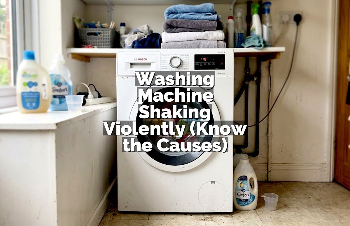 Washing Machine Shaking Violently (Know the Causes)