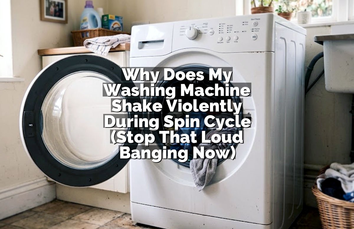 Why Does My Washing Machine Shake Violently During Spin Cycle (Stop That Loud Banging Now)