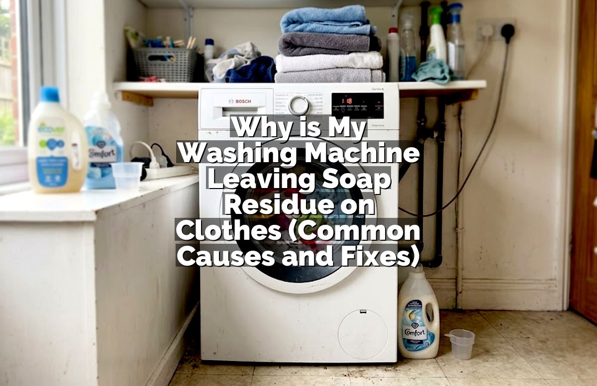 Why is My Washing Machine Leaving Soap Residue on Clothes (Common Causes and Fixes)