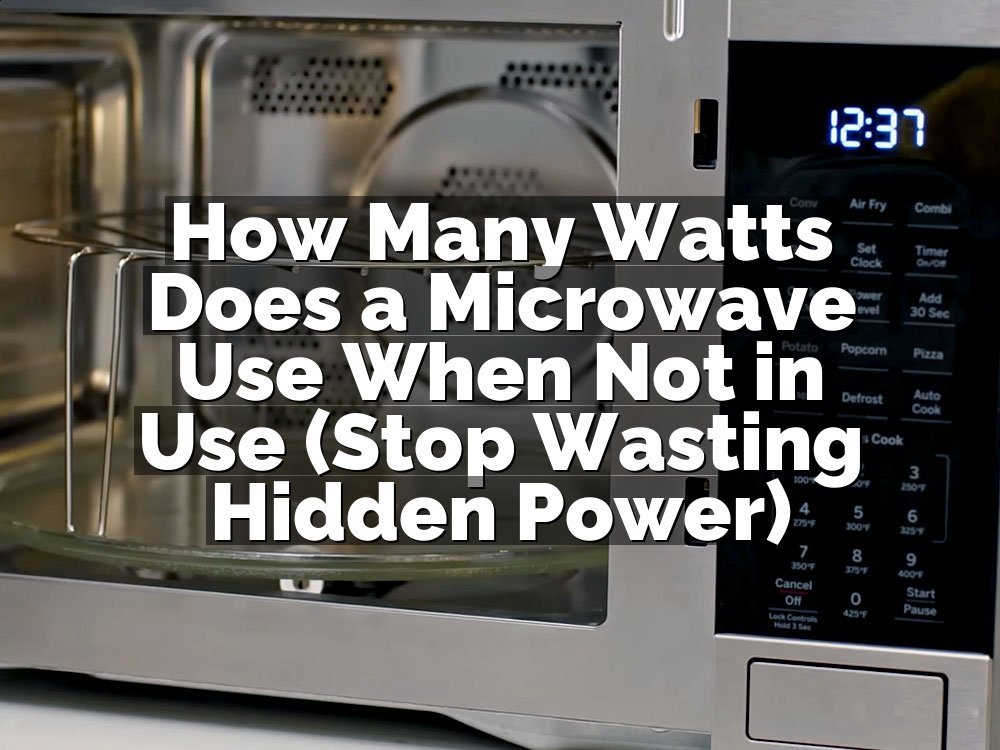 How Many Watts Does a Microwave Use When Not in Use (Stop Wasting Hidden Power)