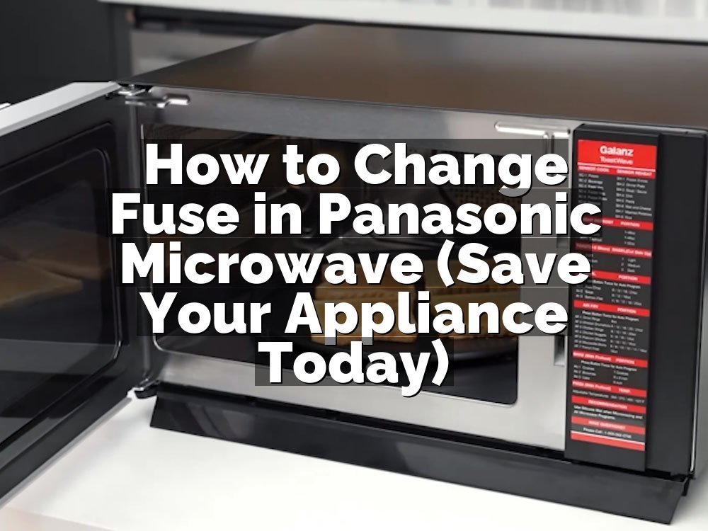 How to Change Fuse in Panasonic Microwave (Save Your Appliance Today)