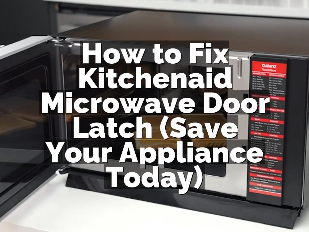How to Fix Kitchenaid Microwave Door Latch (Save Your Appliance Today)