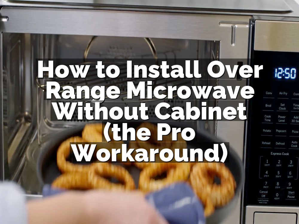 How to Install Over Range Microwave Without Cabinet (the Pro Workaround)
