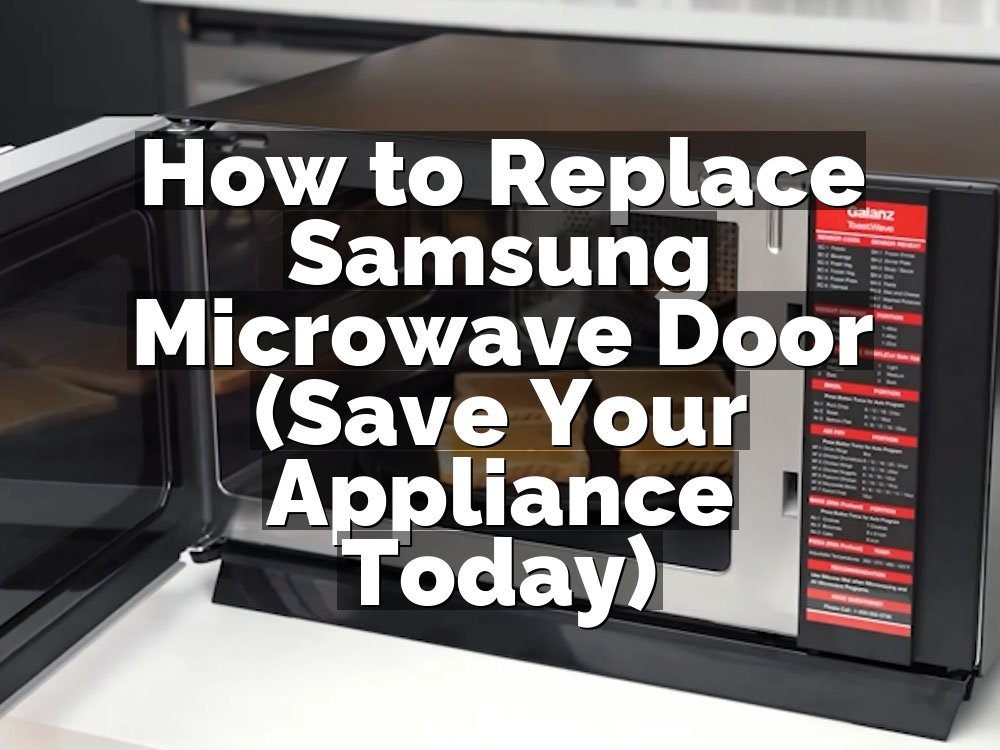 How to Replace Samsung Microwave Door (Save Your Appliance Today)
